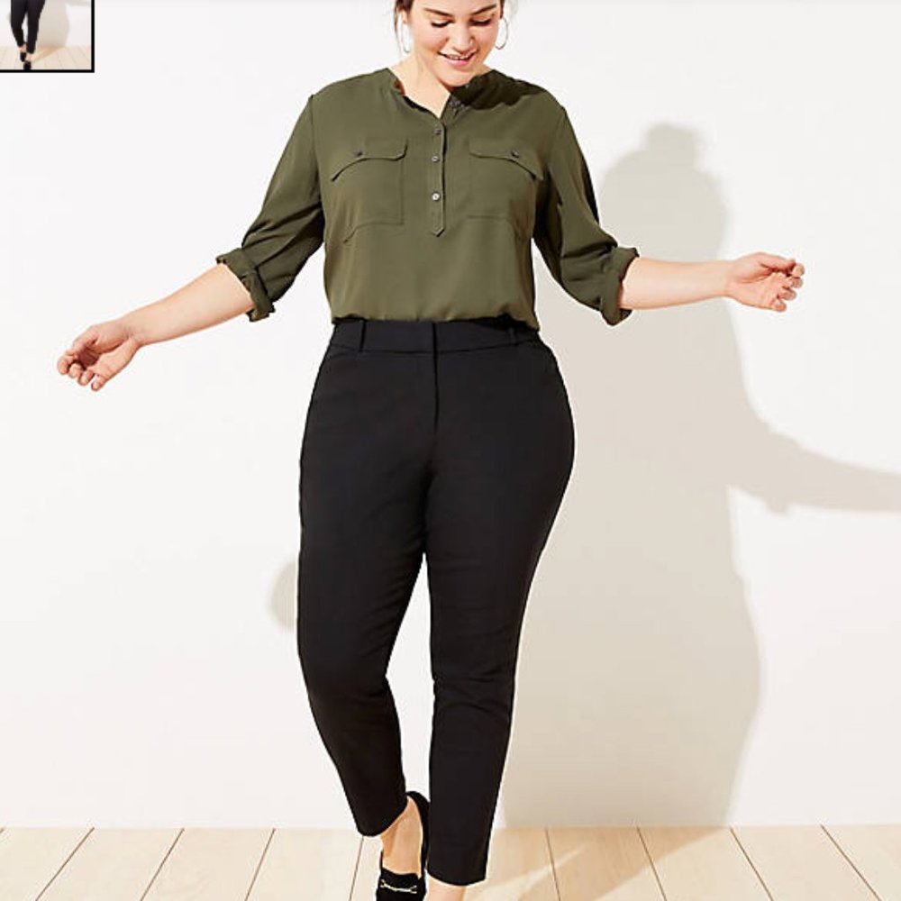 Loft Plus Tall High Waist Skinny Pants Size 20